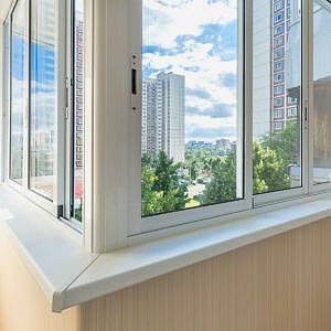 Остекление балкона, окна с алюминиевым профилем SIAL