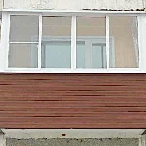 Внешняя отделка балкона сайдингом