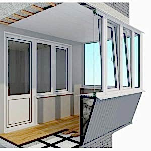 Теплое остекление балкона Veka Euroline