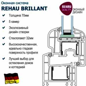 Оконный профиль Rehau Brillant-design